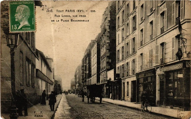 CPA AK PARIS 15th Rue Lininois view taken from Place Beaugrenelle F. FLEURY (379667)