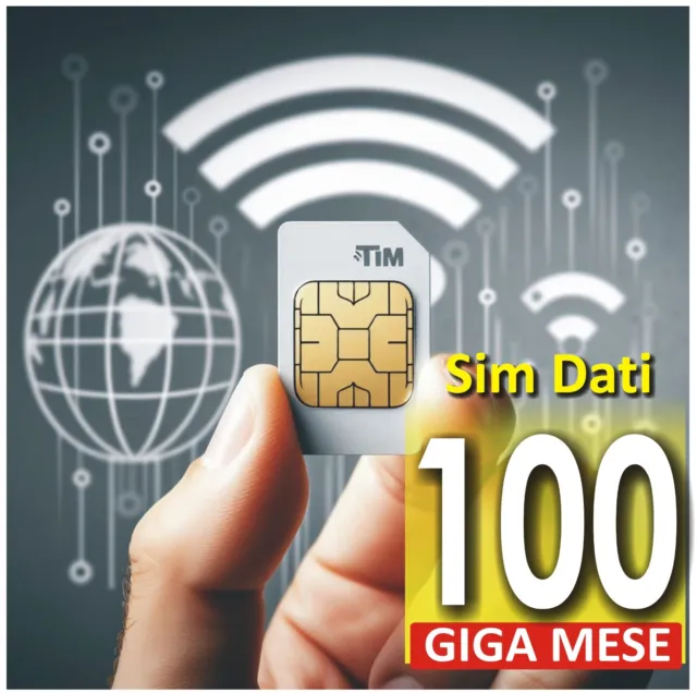 TIM - SIM DATI con 100GB a 6,99€ al mese senza vincoli