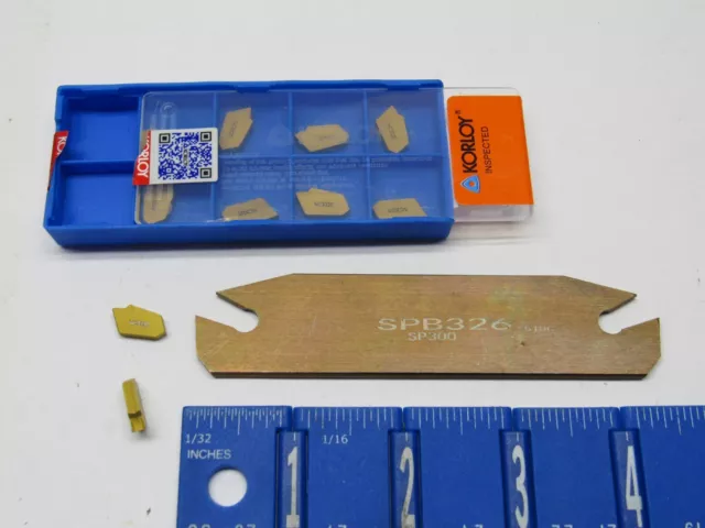 1" Indexable Cut-Off Blade With (10) Korloy Gtn-3 Carbide Inserts 1" Indexable Cut-Off Blade With (10) Korloy Gtn-3 Carbide Inserts