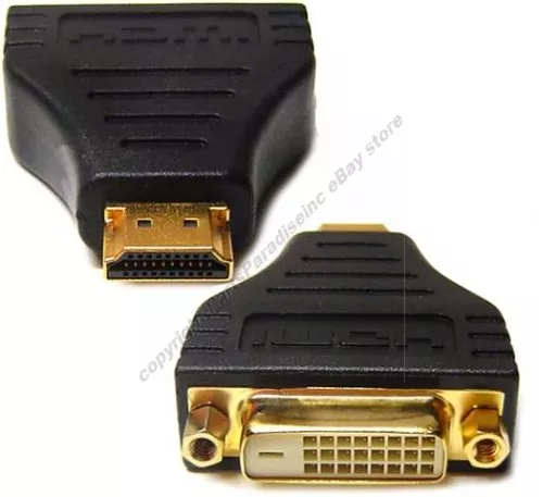 Lot10 HDMI Male~DVI Female cable Adapter HDTV/TV/LED/LCD/DVR/DVD/PC 1080p$SHdisc