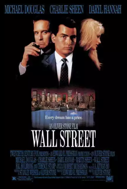 396626 STREET Movie Michael Douglas Charlie Sheen WALL PRINT POSTER DE