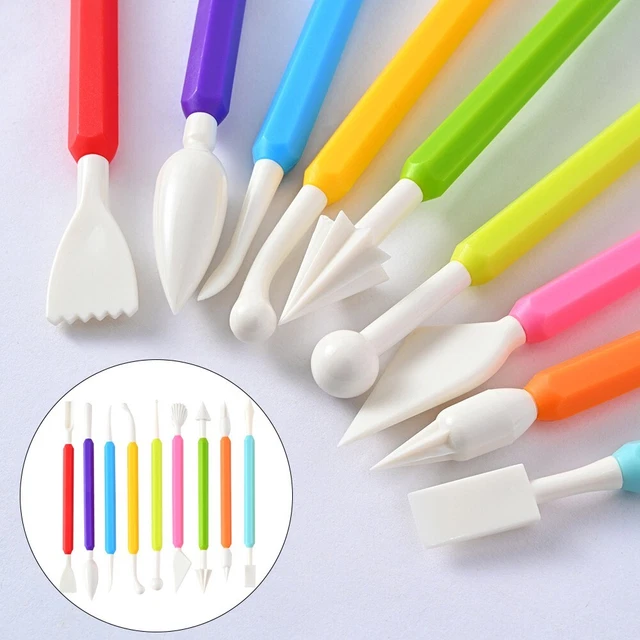 Ensemble d'outils essentiels de mise en forme d'argile kit 9 pièces pour sculpt
