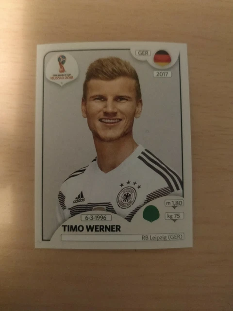 Sticker Timo 2018 PANINI WORLD Cup Sticker Timo Werner Germany #451 Great Condition ...