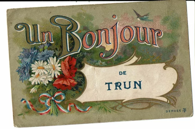 CPA-Carte postale FRANCE - Un bonjour de TRUN -1918 VM586