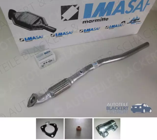 IMASAF Auspuff Hosenrohr+Anbauteile für Opel Astra H+GTC+Zafira B 1.6+1.8