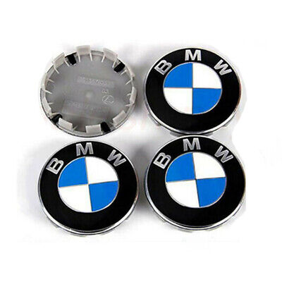 4x Centre Enjoliveur Jante Moyeu Logo BMW 68mm Neuf Cache insigne De Roue NEW