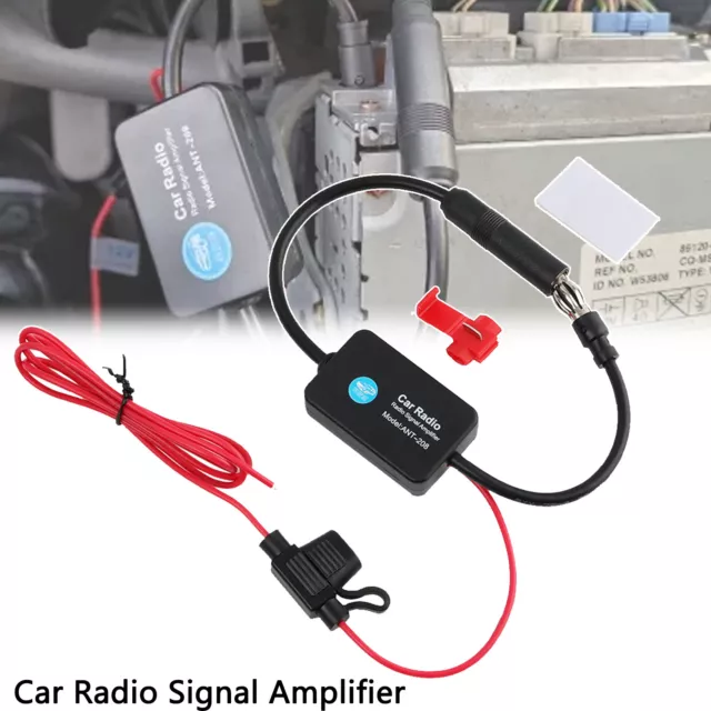 Car Auto Stereo FM & AM Radio Signal Antenna Aerial Signal Amp Amplifier Booster