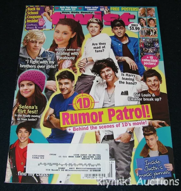 Twist Magazine September 2013 Justin Bieber One Direction Ross Lynch Selena