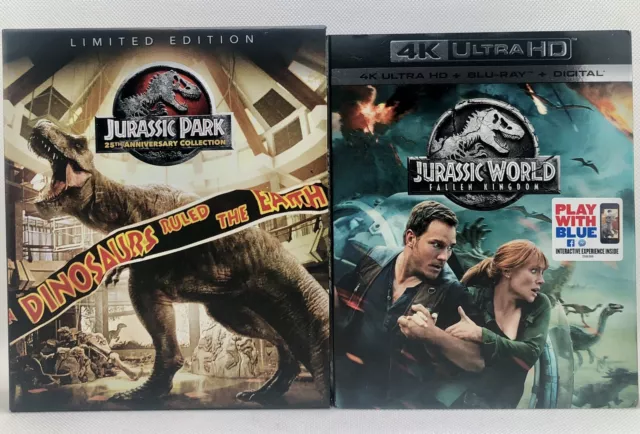 JURASSIC PARK - 4K ULTRA HD Blu-ray Collection + JURASSIC WORLD ~ FALLEN KINGDOM