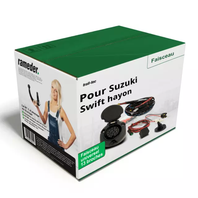 Câble complet universel 13 broches pour SUZUKI Swift hayon, 05- trail-tec NEUF