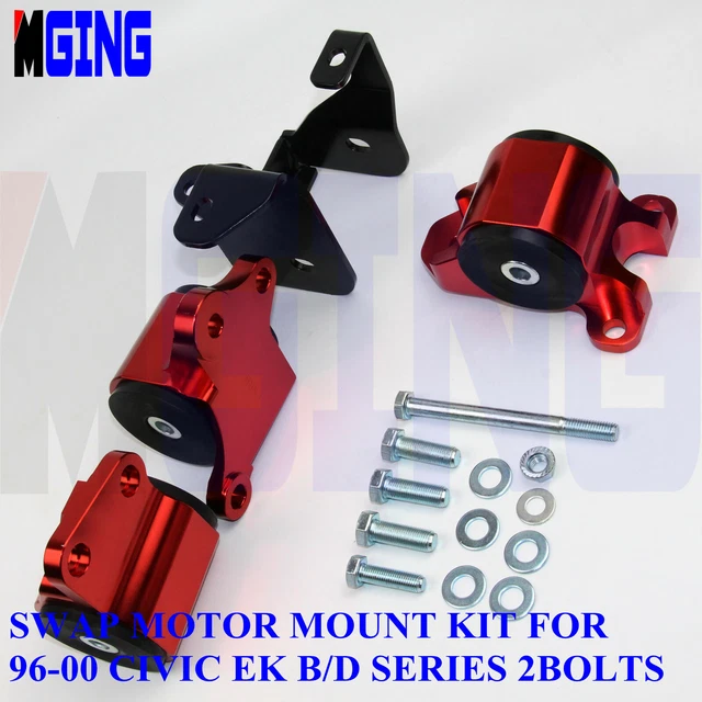 MOTOR MOUNTS ENGINE Kit For Honda Civic 9600 EK D16 B16 B18 B20 97 98