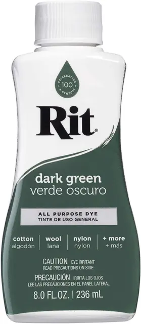 Rit All Purpose Fabric LIQUID Dye - Dark Green