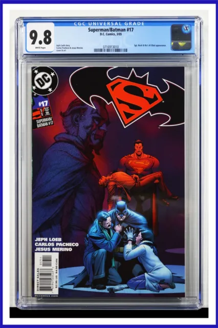 Superman Batman #17 CGC Graded 9.8 DC March 2005 White Pages Comic Book
