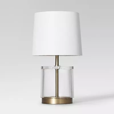 Modern Acrylic Accent Lamp Brass (Includes LED Light Bulb) - Project 62