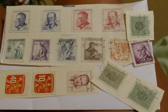 15 Czechoslovakia stamps philately philatelic postal kiloware