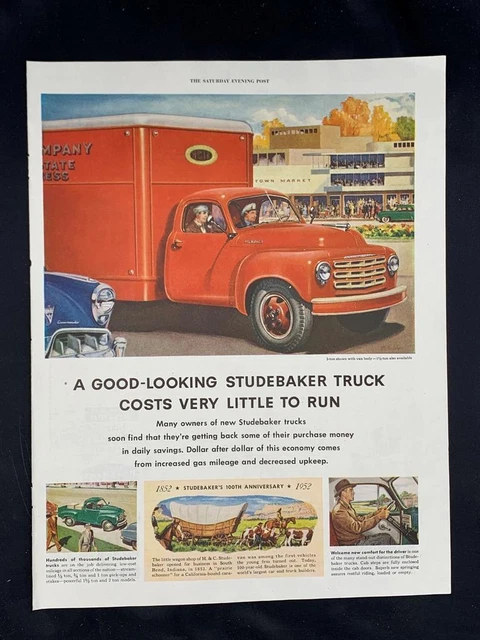 Magazine Ad* - 1952 - Studebaker Trucks