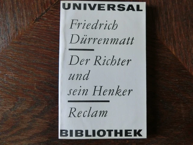 Der Richter Und Sein Henker Friedrich Dürrenmatt FRIEDRICH DÜRRENMATT / Der Richter und sein Henker / 9783257225358 EUR