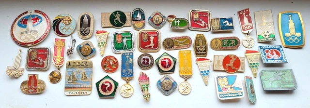 Lot De 7 Pins Olympiques - Moscou 1980 - Soviet Union - Collection