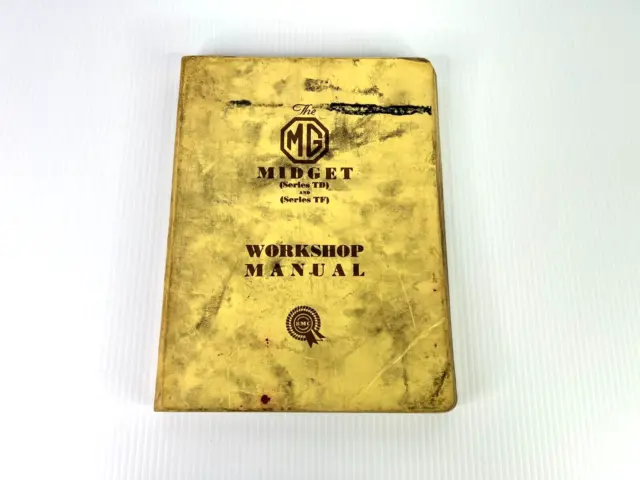 MG Midget Series TD and TF Workshop Manual Vintage