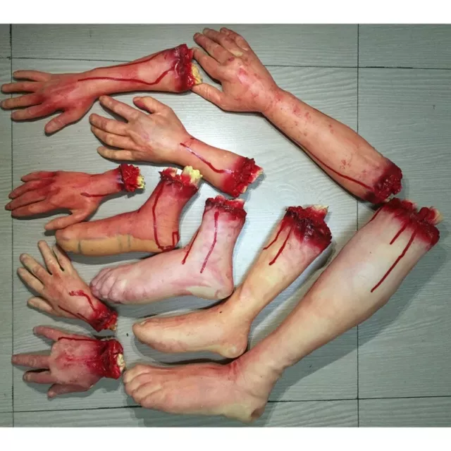 Halloween Party Props Latex Fake Limb Broken Limb Fingers Heart Leg Brain Organs