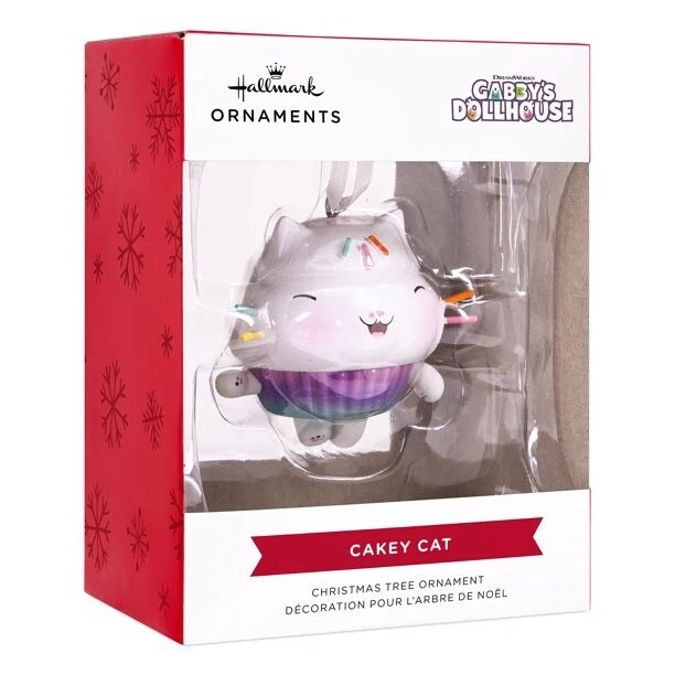 HALLMARK RED BOX Gabbys Dollhouse Cakey Cat Red Box Christmas Tree