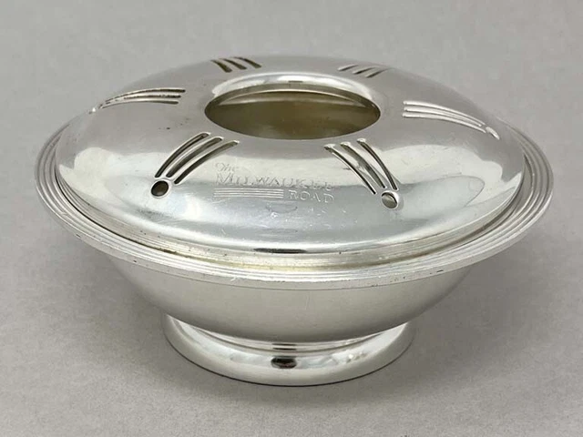Milwaukee Road 1947 2-Piece Silverplated Juice/Shrimp Cocktail Service