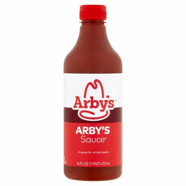ARBY'S SAUCE 16OZ Bottle Famous Classic Original Sandwich Red Sauce 14