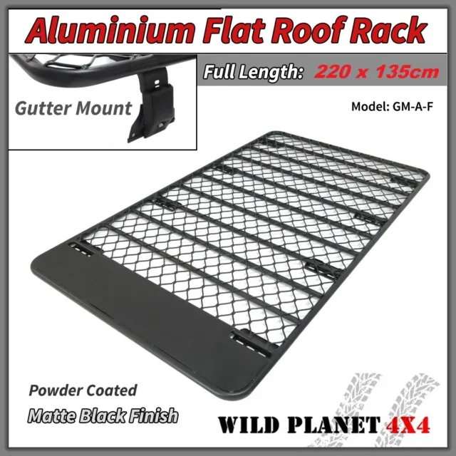 Aluminum Flat Roof Rack Gutter fits Low Profile Platform Landcruiser 80 & Patrol