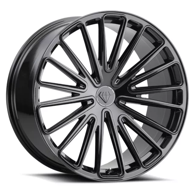 Blaque Diamond Bd-715: (Full Set) 22 X 9 Blank Gloss Black Rims