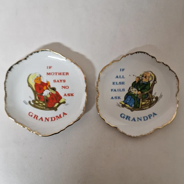 Plato ornamental para abuela y abuelo