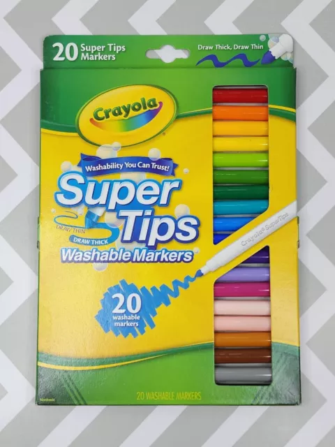 Crayola Pipqueaks 25 Markers Plus 40 Page Colour and Scratch Book Wacky  Tips New