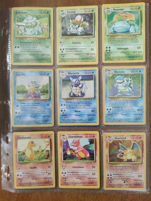 AMPIA COLLEZIONE CARTE Pokemon (set base completo con prime edizioni ...