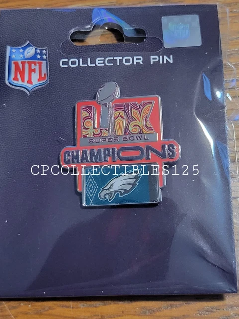 SUPER BOWL LIX 59 Champions Philadelphia Eagles Nfl Game Day Pin $24.47 ...