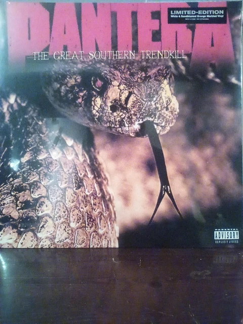 Pantera The Great Southern Trendkill White & Sandblasted Orange Marbled Vinyl