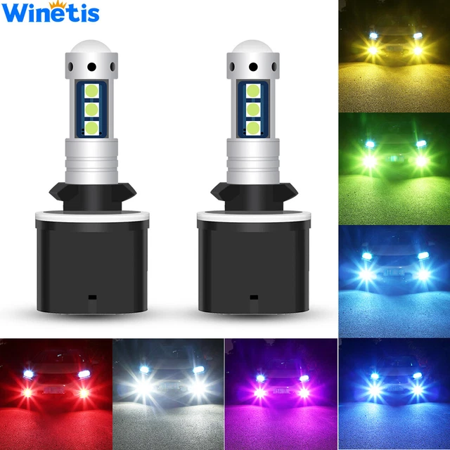 2X 880 893 899 LED Bulbs Advanced SMD 3030 Bright Colorful DRL Fog Driving Light