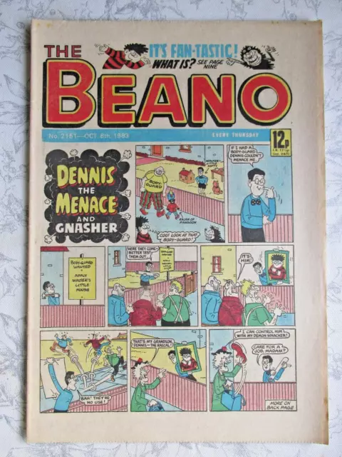 THE BEANO COMIC.    NO. 2151.   OCTOBER 8th.  1983.