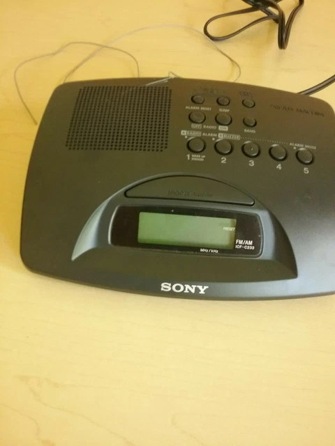 SONY Dream Machine Digital AM/FM Clock Radio Alarm ICF-C233 TESTED. *Preowned*WB
