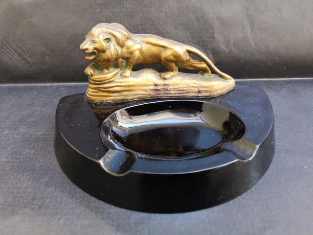 Cendrier Ancien En Régule – Thème Sportif, Vers 1930, Collection