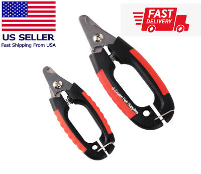 Pet Dog & Cat Toe Nail Clippers Cutter Trimmer Scissors Professional Heavy Duty