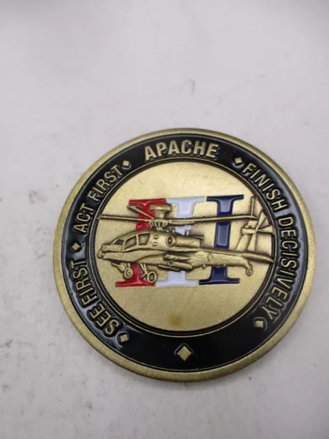 US Army AH-64 Apache Helicopter Block III Boeing Challenge Coin