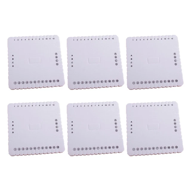 6 Pcs Perlenschnüre Faden Perlenanhänger Für Armbänder 10X10CM White