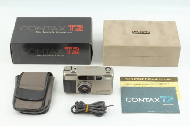 [NEAR MINT in BOX] Contax T2 Titan Silver Point & Shoot 35mm Film Camera JAPAN 2