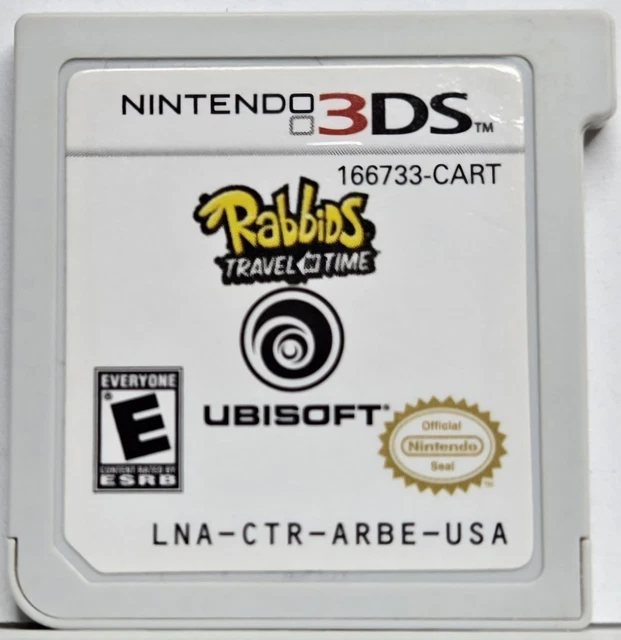 RABBIDS: TRAVEL IN Time 3D (Nintendo 3DS, 2011) Cartridge Only Tracked ...