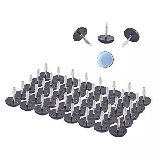 0.75″ Nail on Furniture Sliders 40 PCS, Chair Furniture Glides, Chair Leg