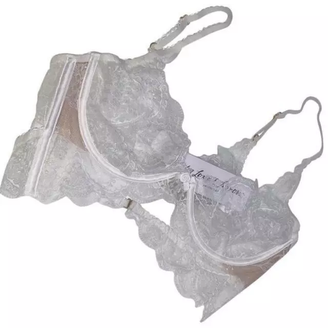 For Love & Lemons Forever Bra- Sizes XS - L - Ivory/White Victoria's Secret