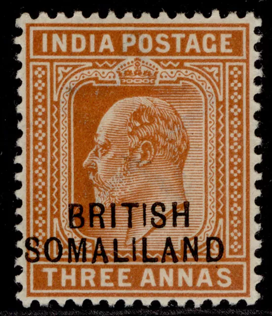 SOMALILAND PROTECTORATE EDVII SG28, 3a orange-brown, LH MINT.