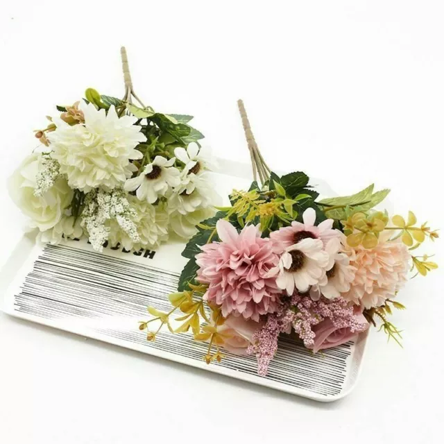 10/20P Artificial Silk Flower Head Tiny Rose For DIY Crafts Bouquet Crown  Decor