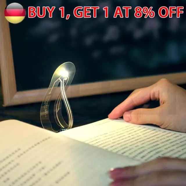 ~ Mini Bookmark Lamp Folding Flexible Book Lights Eye Protection Reading Night