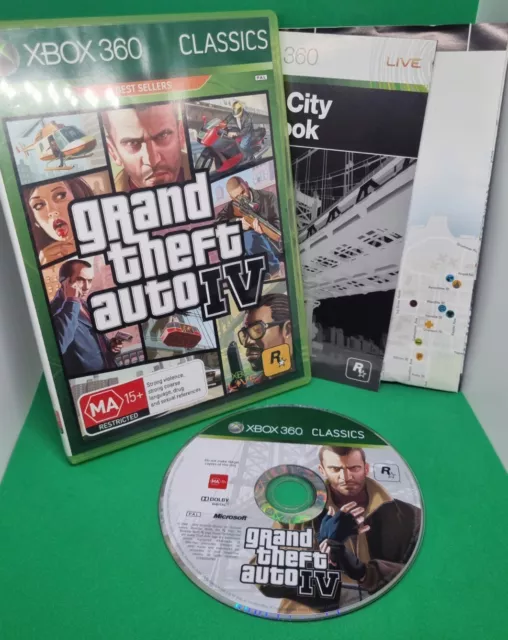 RARE! 2008 GRAND THEFT AUTO IV Niko Bellic PC Xbox PS3 Game = 2pg Promo  PRINT AD