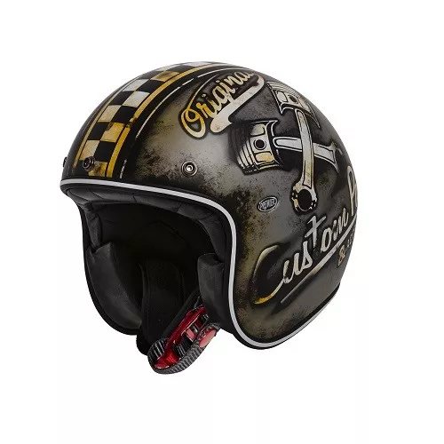 Casco Helmet Jet In Fibra Le Petit Class Evo Op 9 Bm Premier Size Xs